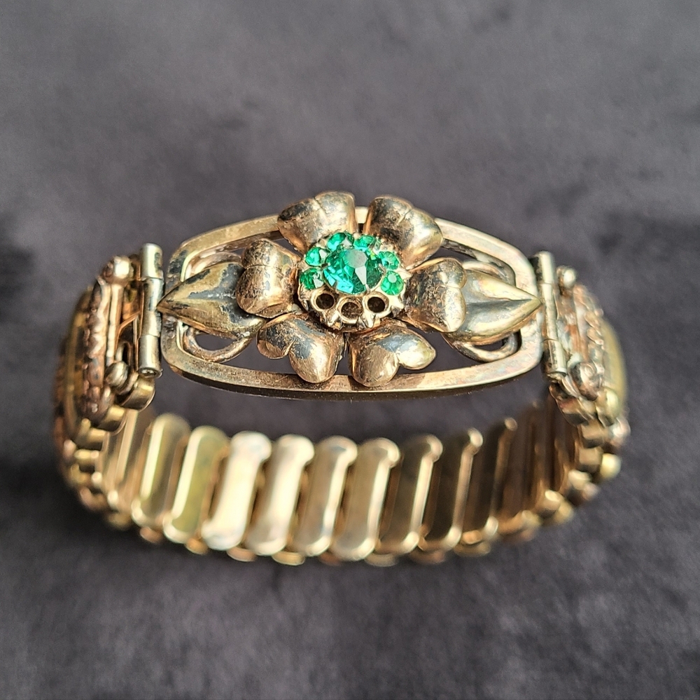 Vintage Sweetheart Expansion Bracelet 12K GF on Sterling